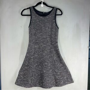J Crew Grey Tweed Sleeveless A-line Dress Size 0